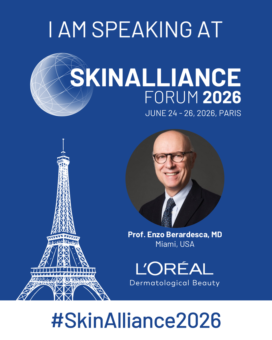 SkinAlliance_Social Media Post-I am speaking_Prof. Enzo Berardesca MD